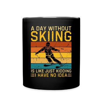 Ski Dicton Ski Humour Skieur - Mug uni - noir - Devant
