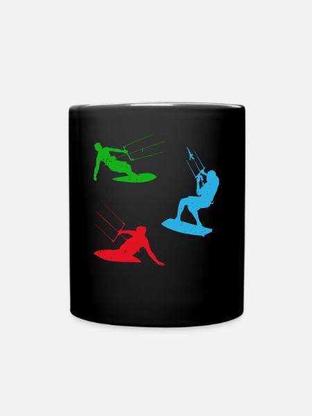Sports nautiques Kitesurf Kitesurf - Mug uni - noir