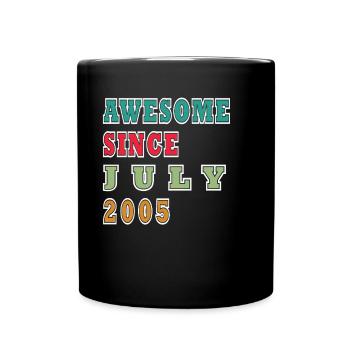 Juillet 2005 Anniversaire en 2005 Cadeau d’anniversaire - Mug uni - noir - Devant
