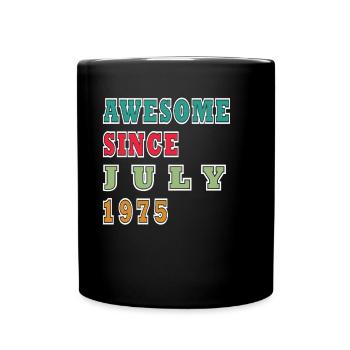 Legendary since July 1975 - Birthday - Full Colour Mug - black - Front