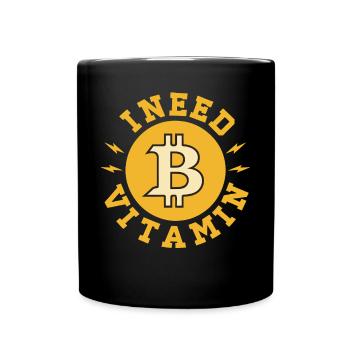 J’ai besoin de vitamine B Dictons amusants sur le bitcoin - Mug uni - noir - Devant
