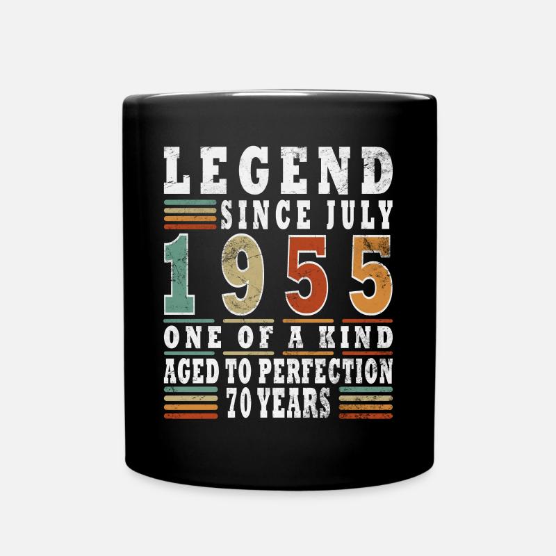 Legenden wurden im Juli 1955 geboren - Tasse einfarbig - Schwarz
