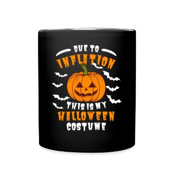 Inflation : le dicton d’Halloween - Mug uni - noir - Devant