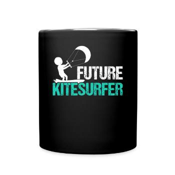 Bébé kitesurfeur - Futur kitesurfeur - Mug uni - noir - Devant