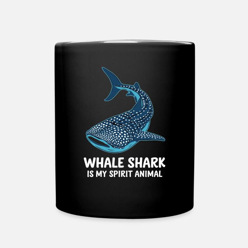 Le requin-baleine est mon animal spirituel - Mug uni - noir