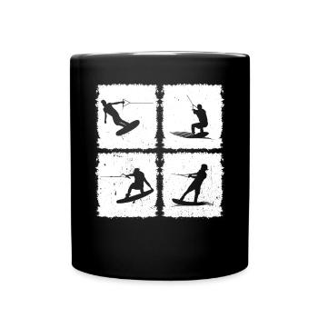 Wakeboarder Wakeboard Wakeboarder Wakesurf - Mug uni - noir - Devant