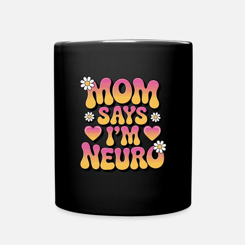 Neurodivers - Tasse einfarbig - Schwarz