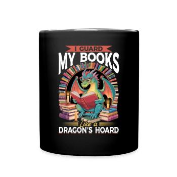 Fantasy Book reading Mythical Creatures - Tasse einfarbig - Schwarz - Vorne