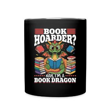 Fantasy Book reading Mythical Creatures - Tasse einfarbig - Schwarz - Vorne