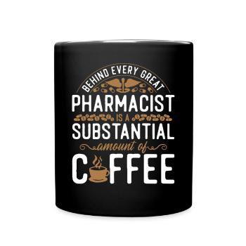 Pharmacy Tech Technician - Full Colour Mug - black - Front