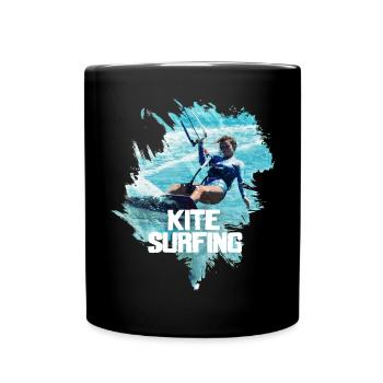 Glisse océanique - Mug uni - noir - Devant