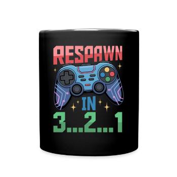 Gamer Gaming Controller Jeu Vidéo - Mug uni - noir - Devant