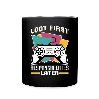 Gamer Gaming Controller Jeu Vidéo - Mug uni - noir - Devant