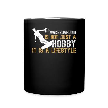 Le wakeboard n’est pas qu’un passe-temps - Le wakeboard - Mug uni - noir - Devant