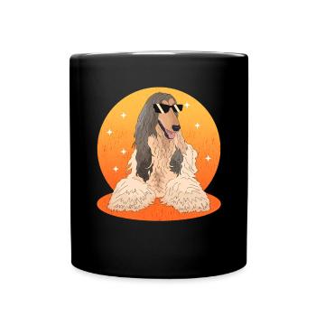 Lévrier afghan Chien Propriétaire Cadeaux - Mug uni - noir - Devant