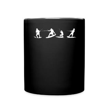Wakesurf sports nautiques Wakeboard Silhouette - Mug uni - noir - Devant