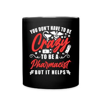 Pharmacy Tech Technician - Full Colour Mug - black - Front