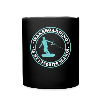 Le wakeboard est ma saison préférée - le wakesurf - Mug uni - noir - Devant