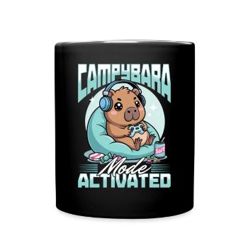 Gamer Gaming Capybara Video Game - Tasse einfarbig - Schwarz - Vorne