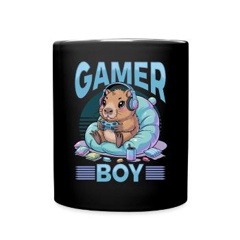Gamer Gaming Capybara Video Game - Tasse einfarbig - Schwarz - Vorne