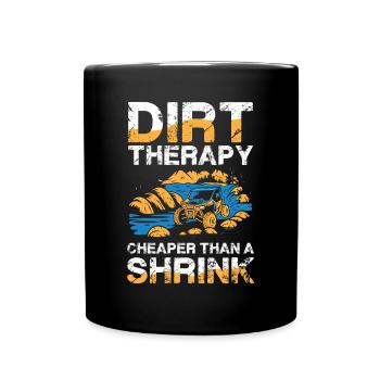 Dirt Therapy Adventure Offroad Experience - Full Colour Mug - black - Front