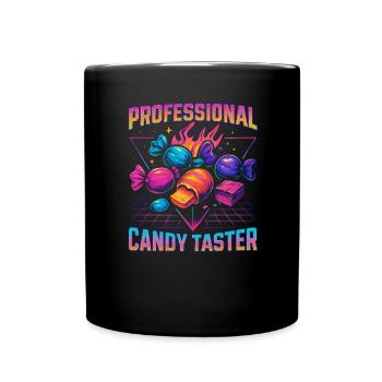 Dégustation de bonbons professionnelle Candy - Mug uni - noir - Devant