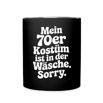 70s Costume Is In The Lingerie 70s Party 70s - Full Colour Mug - black - Front