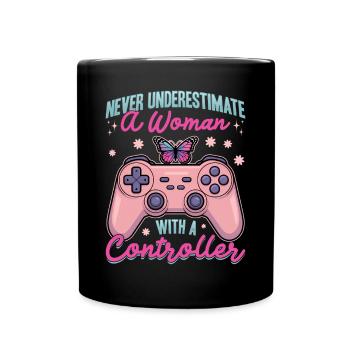 Gamer Gaming Controller Jeu Vidéo - Mug uni - noir - Devant