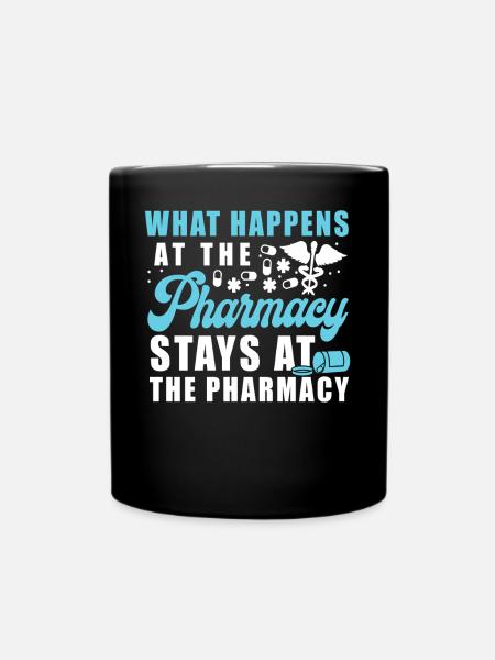 Pharmacy Tech Technician - Tasse einfarbig - Schwarz