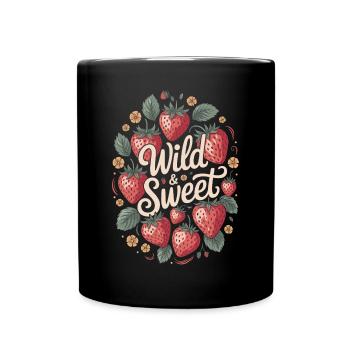 Strawberry Dream : sauvage et sucré - Mug uni - noir - Devant