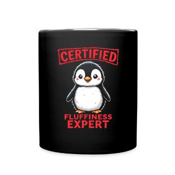 Chemise de nuit pingouin chemise de nuit pyjama cadeau - Mug uni - noir - Devant