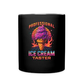Dégustateur professionnel de glaces glaces - Mug uni - noir - Devant