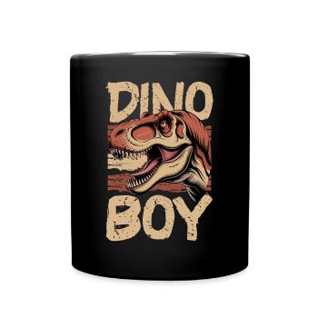 Dinosaur T-Rex kids - Full Colour Mug - black - Front