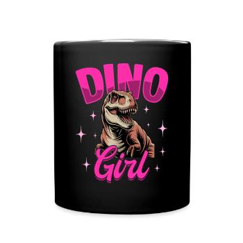 Dinosaur T-Rex kids - Full Colour Mug - black - Front