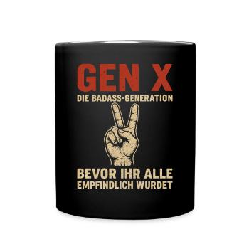 Gen X : La génération badass Humour - Mug uni - noir - Devant