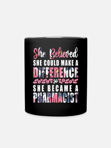 Pharmacy Tech Technician - Tasse einfarbig - Schwarz