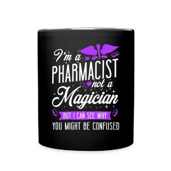 Technicien en pharmacie - Mug uni - noir - Devant