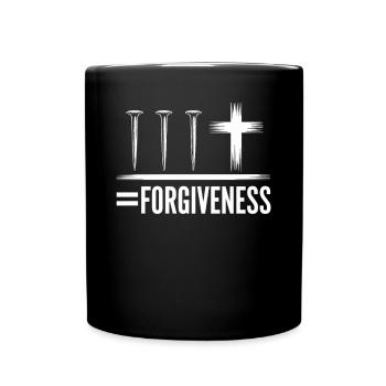 3 Nägel Kreuz Symbol Christliche Vergebung - Tasse einfarbig - Schwarz - Vorne