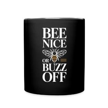 Abeille Apiculteur Abeille Nice Ou Buzz Off Apiculteur - Mug uni - noir - Devant
