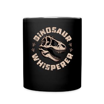 Dinosaur T-Rex kids - Full Colour Mug - black - Front