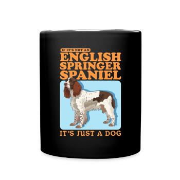 English Springer Spaniel Gifts - Full Colour Mug - black - Front