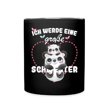 Announcing offspring I'm going to be a big sister in 2027 - Full Colour Mug - black - Front