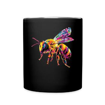 bees beekeeper honey beekeeper bees cute bee - Full Colour Mug - black - Front