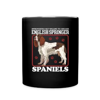 Cadeaux de l’épagneul springer anglais - Mug uni - noir - Devant