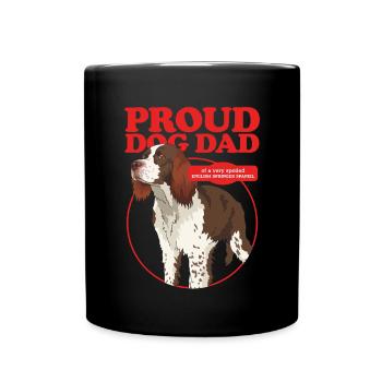English Springer Spaniel Dad Hundepapa Geschenk - Tasse einfarbig - Schwarz - Vorne