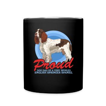 English Springer Spaniel Dad Hundepapa Geschenke - Tasse einfarbig - Schwarz - Vorne