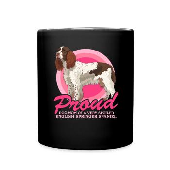 English Springer Spaniel Mom Dog Mom Gifts - Full Colour Mug - black - Front