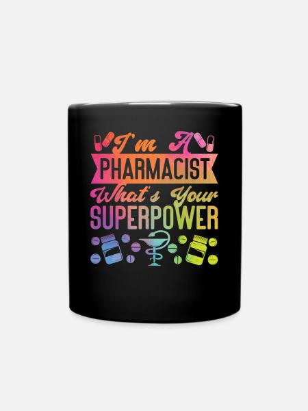 Pharmacy Tech Technician - Tasse einfarbig - Schwarz