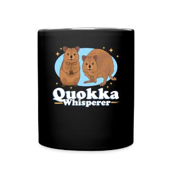 Quokkas Kurzschwanzkänguru Quokka Geschenke - Tasse einfarbig - Schwarz - Vorne