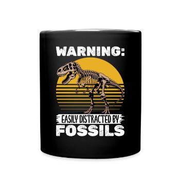 Dinosaur T-Rex kids - Full Colour Mug - black - Front
